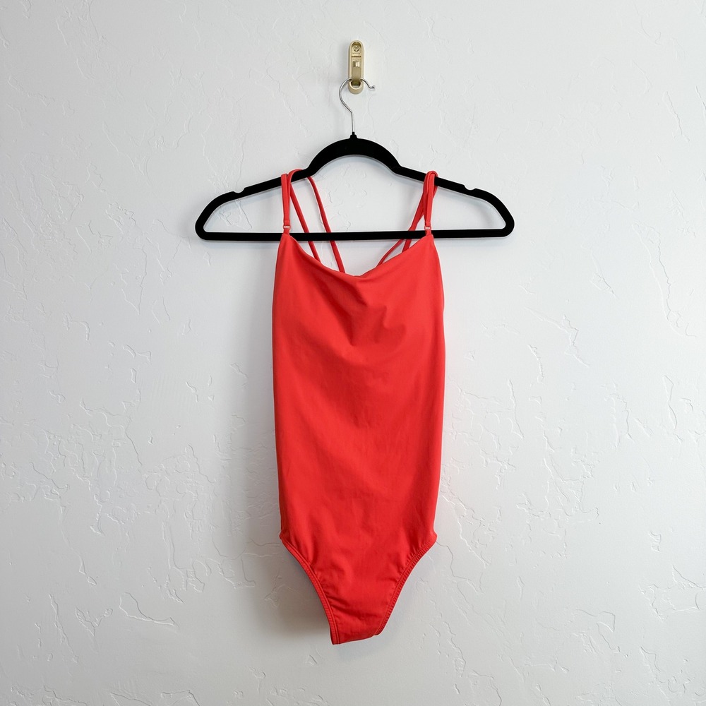 Lululemon | Coastline One-Piece Swimsuit in Red Orange Size 4 - Picture 2 of 4
